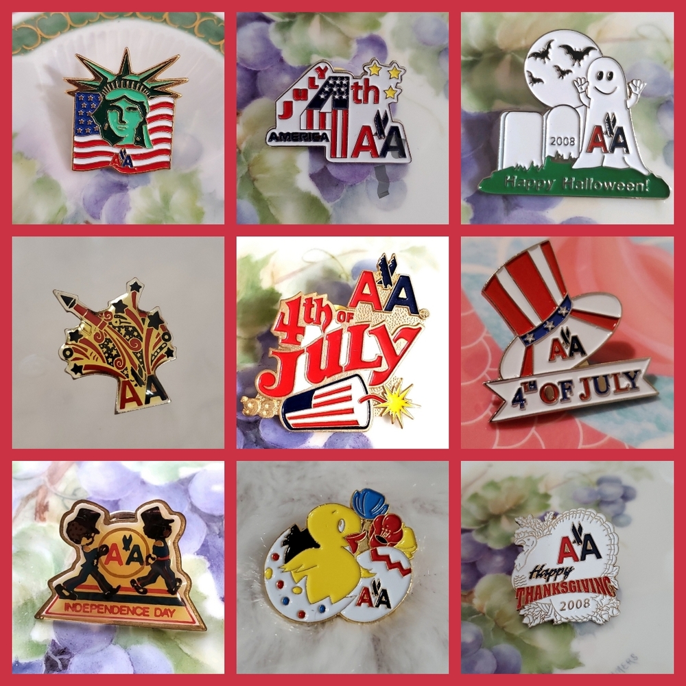 AMERICAN AIRLINES Legacy logo Autumn pumpkin seasonal Holiday pin Thanksgiving - Picture 5 of 5